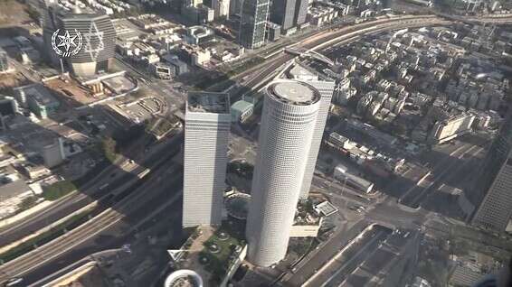 תיעוד מהסיור האווירי לקראת יום העצמאות // צילום: דוברות המשטרה